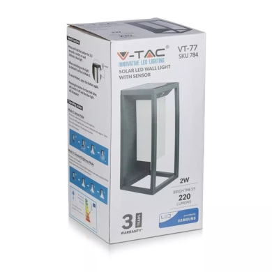 Kinkiet V-TAC SKU784 VT-77 3000K 2W 220lm
