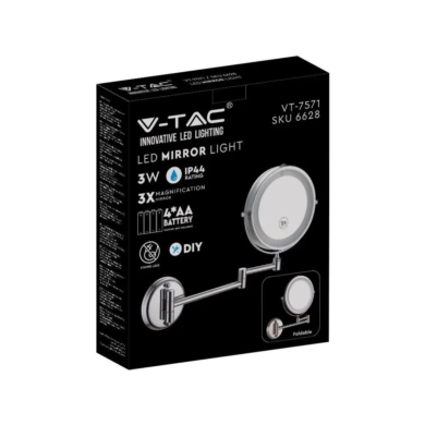 Lustro V-TAC SKU6628 VT-7571 6400K 3W 30lm