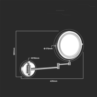 Lustro V-TAC SKU6628 VT-7571 6400K 3W 30lm