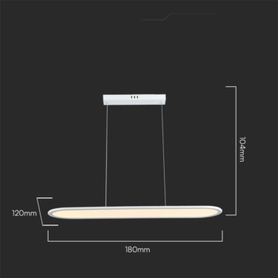 Oprawa V-TAC SKU10048 VT-7821 3000K 24W 3000lm