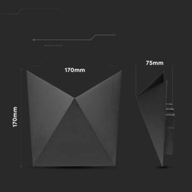 Kinkiet V-TAC SKU218282 VT-825-B 3000K 5W 568lm