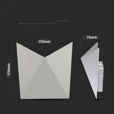 Kinkiet V-TAC SKU218284 VT-825-G 3000K 5W 568lm