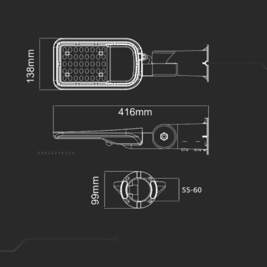 Oprawa V-TAC SKU20423 VT-39ST 6500K 30W 3000lm