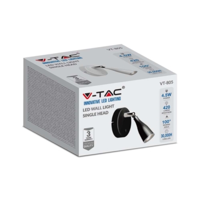 Kinkiet V-TAC SKU218676 VT-806 3000K 4,5W 420lm