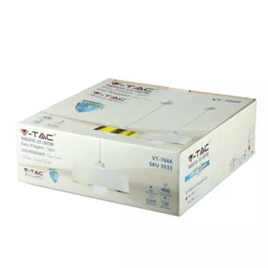 Oprawa V-TAC SKU3933 VT-7666-WH 4000K 7W 400lm
