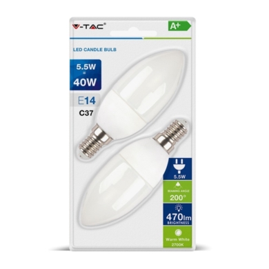 Żarówka V-TAC SKU7291 VT-2106-B 2700K 5,5W 470lm