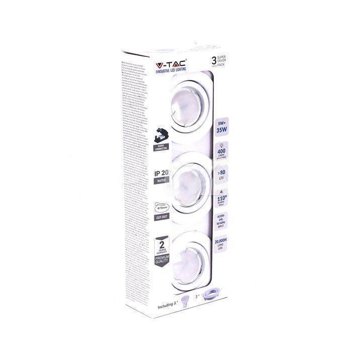 Zestaw V-TAC SKU8883 VT-3333 6400K 5W 400lm