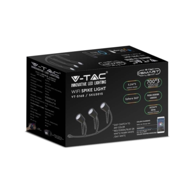 Oprawa V-TAC SKU3015 VT-5168 RGB+3000K-6500K 7W 52
