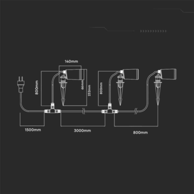 Oprawa V-TAC SKU3015 VT-5168 RGB+3000K-6500K 7W 52