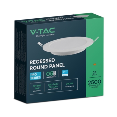 Panel V-TAC SKU78691 VT-61024RD-S 6500K 24W 2640lm