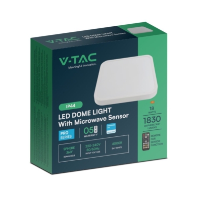 Plafon V-TAC SKU76661-24 VT-8618S 4000K 18W 1830lm