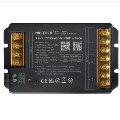 Kontroler Sterownik Taśm LED MONO CCT WIFI 30A HW2