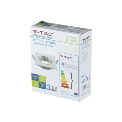 Oczko V-TAC SKU3605 VT-782SQ-WH