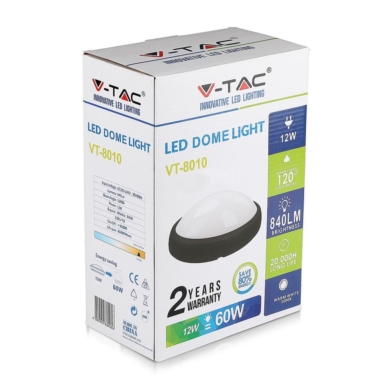 Oprawa V-TAC SKU1350 VT-8010-B 3000K 12W 840lm