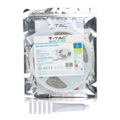 Taśma V-TAC SKU2144 VT-5050 30-IP65 6000K 4,8W 500