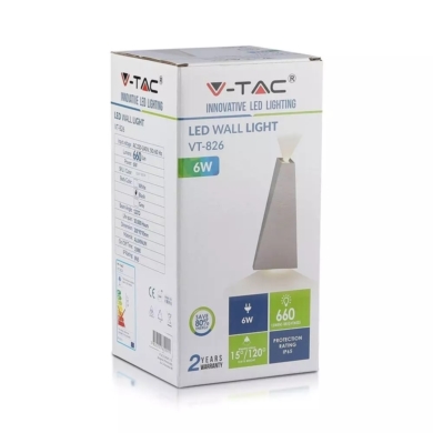 Kinkiet V-TAC SKU8297 VT-826 3000K 6W 660lm