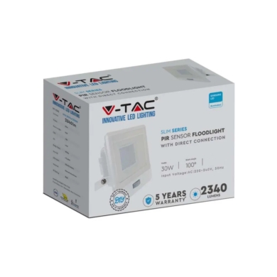 Naświetlacz V-TAC SKU20276 VT-138S 6500K 30W 2340l