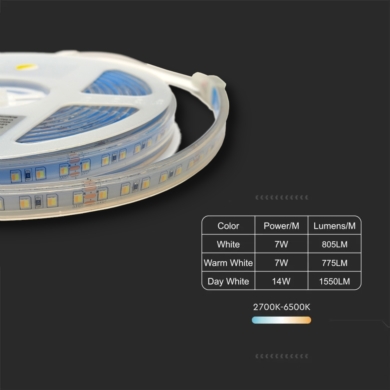 Taśma V-TAC SKU2898 VT-2835 120 3000K-6500K 14W 15