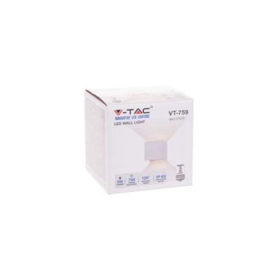 Oprawa V-TAC SKU217079 VT-759-W 3000K 5W 700lm