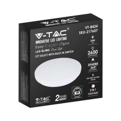 Oprawa V-TAC SKU217607 VT-8424 3000K-6400K 24W 260