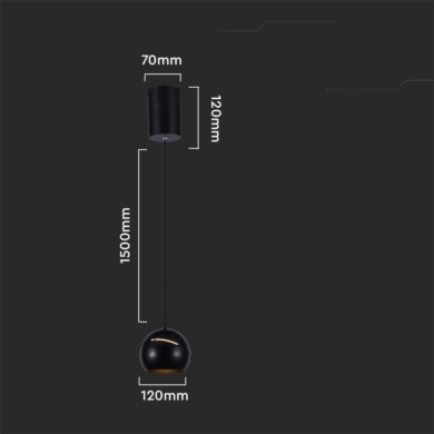 Oprawa V-TAC SKU7998 VT-7796 3000K 8,5W 850lm
