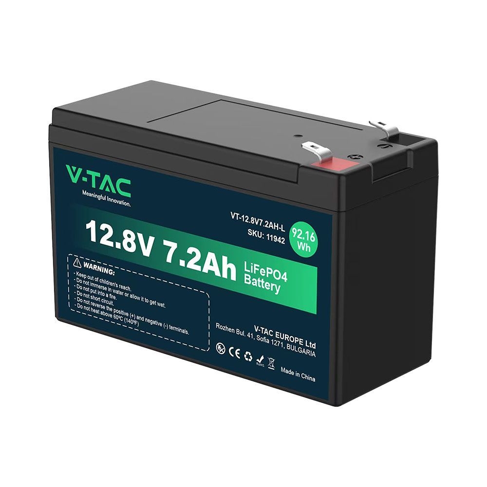 Akumulator V-TAC SKU11942 VT-12.8V 7.2AH-L