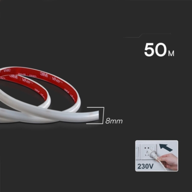 Taśma V-TAC SKU23722 VT-2025 286-50M 4000K 12,5W 1