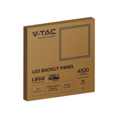 Panel V-TAC SKU236246 VT-61036 4000K 36W 4320lm