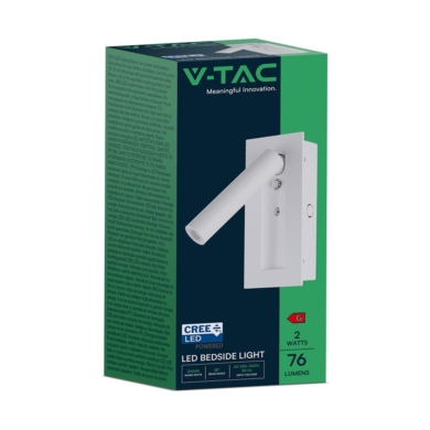Oprawa V-TAC SKU239986 VT-88061-W 3000K 2W 76lm