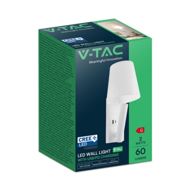 Oprawa V-TAC SKU240006 VT-80062-W 3000K 2W 60lm