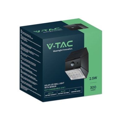 Kinkiet V-TAC SKU24096 VT-11025CCT-B 3000K-4000K-6