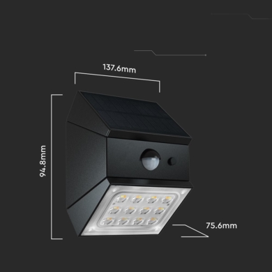 Kinkiet V-TAC SKU24096 VT-11025CCT-B 3000K-4000K-6