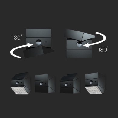 Kinkiet V-TAC SKU24096 VT-11025CCT-B 3000K-4000K-6