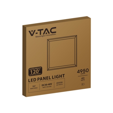 Panel V-TAC SKU24080 VT-6060 4000K 40W 4950lm