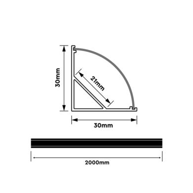 Profil V-TAC SKU24302 VT-81135