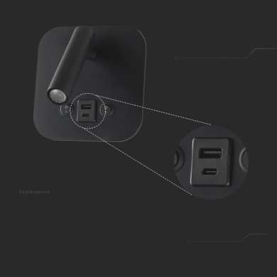 Oprawa V-TAC SKU240036 VT-80068-B 3000K 8W 830lm