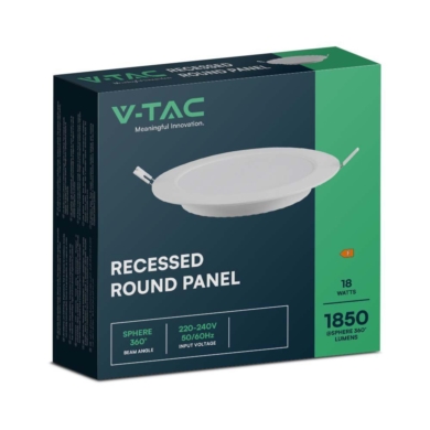 Panel V-TAC SKU7866 VT-61018 6500K 18W 1980lm