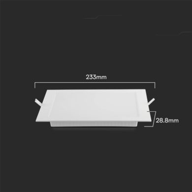 Panel V-TAC SKU104871 VT-61018SQ-S 4000K 18W 1980l