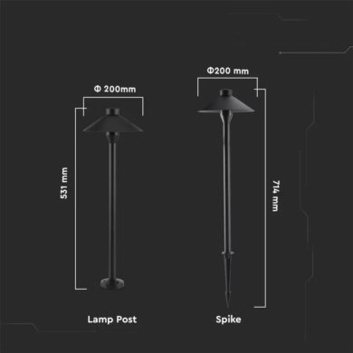 Słupek V-TAC SKU20317 VT-907 4000K 7W 420lm