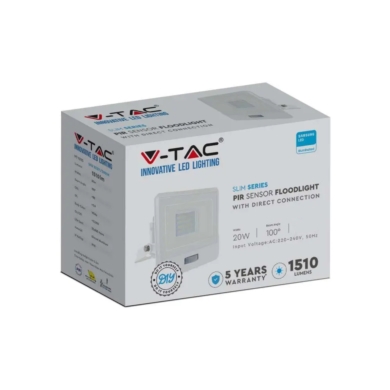 Naświetlacz V-TAC SKU20273 VT-128S 6500K 20W 1510l
