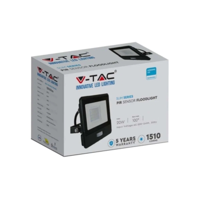 Naświetlacz V-TAC SKU20285 VT-128S-1 6400K 20W 151