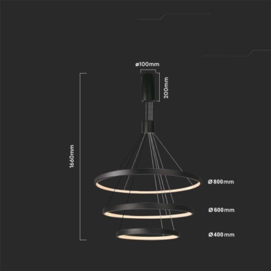 Oprawa V-TAC SKU15345 VT-7924 3000K 46W 4900lm