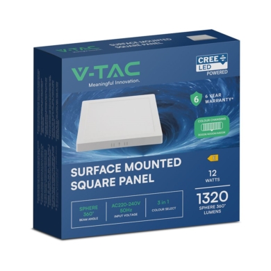 Panel V-TAC SKU104956 VT-60012CCT 3000K-4000K-6500
