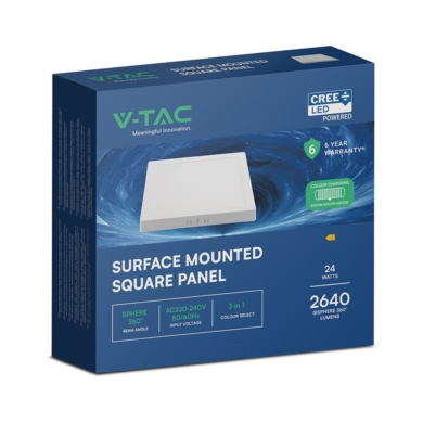 Panel V-TAC SKU105146 VT-60024CCT 3000K-4000K-6500