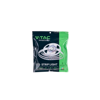 Taśma V-TAC SKU212120 VT-5050 IP20 RGB 7W