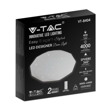 Oprawa V-TAC SKU2114931 VT-8404 3000K-6500K 40W 40