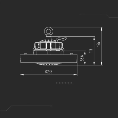 Oprawa V-TAC SKU20480 VT-9-111 4000K 100W 14000lm