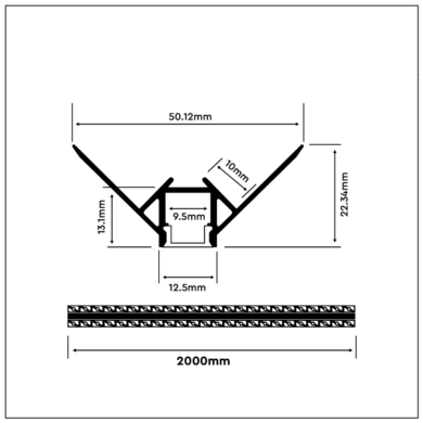 Profil V-TAC SKU3361 VT-8103