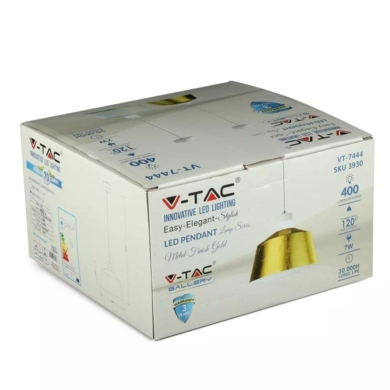 Oprawa V-TAC SKU3936 VT-7444-G 3000K 7W 400lm