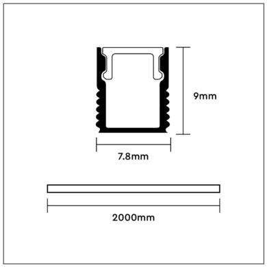 Profil V-TAC SKU2903 VT-8136